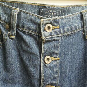 Lucky Brand Blue Denim Button-Front Skirt - Women's Size 6 / 28